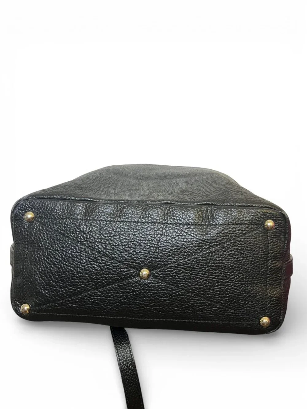 Furla Black Leather Hobo Bag With Removable Shoulder Strap & Silver Hardware